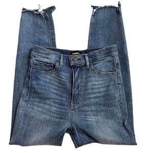 Express super high rise slim jeans size 6